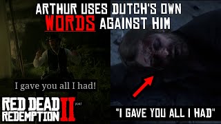 Arthur’s LAST WORDS Were Said By Dutch Right Before He Died | Red Dead Redemption 2