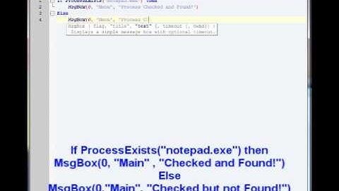AutoIt tutorial - making a  Process Checker