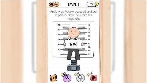 Brain Test 2 | Prison Escape | Level 1 - Andy was falsely accused and put in prison.
