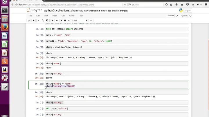 Python 3 Use of collections ChainMap