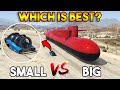 GTA 5 ONLINE : BIGGEST KOSATKA VS SMALLEST AVISA (WHICH IS BEST?)