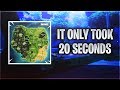 I crossed the whole Fortnite map in 20 seconds...