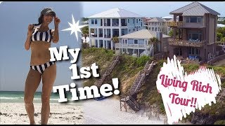My FIRST TIME on a BEACH / Living RICH for a week!
