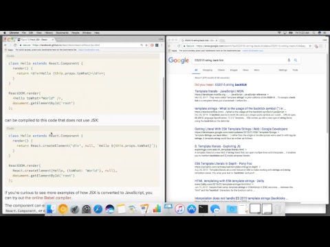 React JS Without JSX - step by step - advanced guide