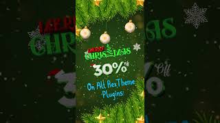 RexTheme Chritsmas Offer 2025 || Flat 30% off || All WordPress &amp; WoocCOmmerce Plugins #plugins #wp