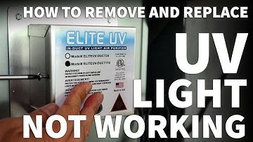 How to Replace UV Light in AC Unit - Replace UV Bulbs for Air Conditioner Tutorial Start to Finish