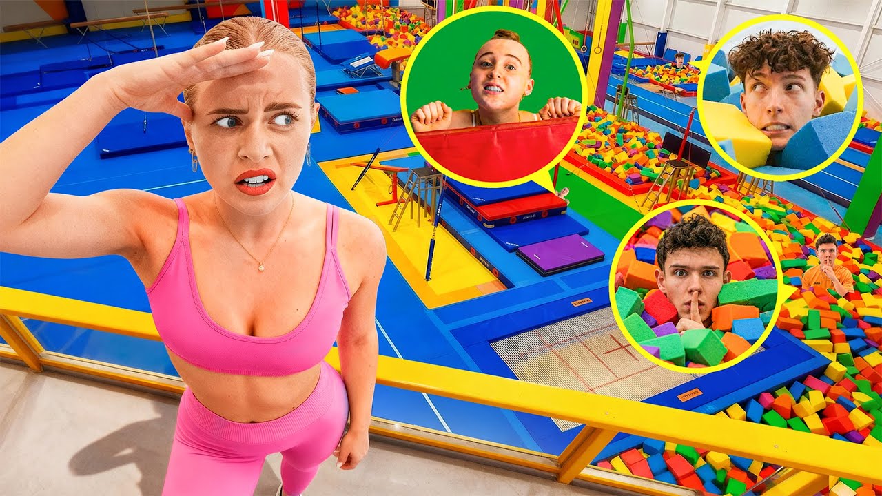 HIDE AND SEEK IN EINER TURNHALLE!🤫🤸🏻