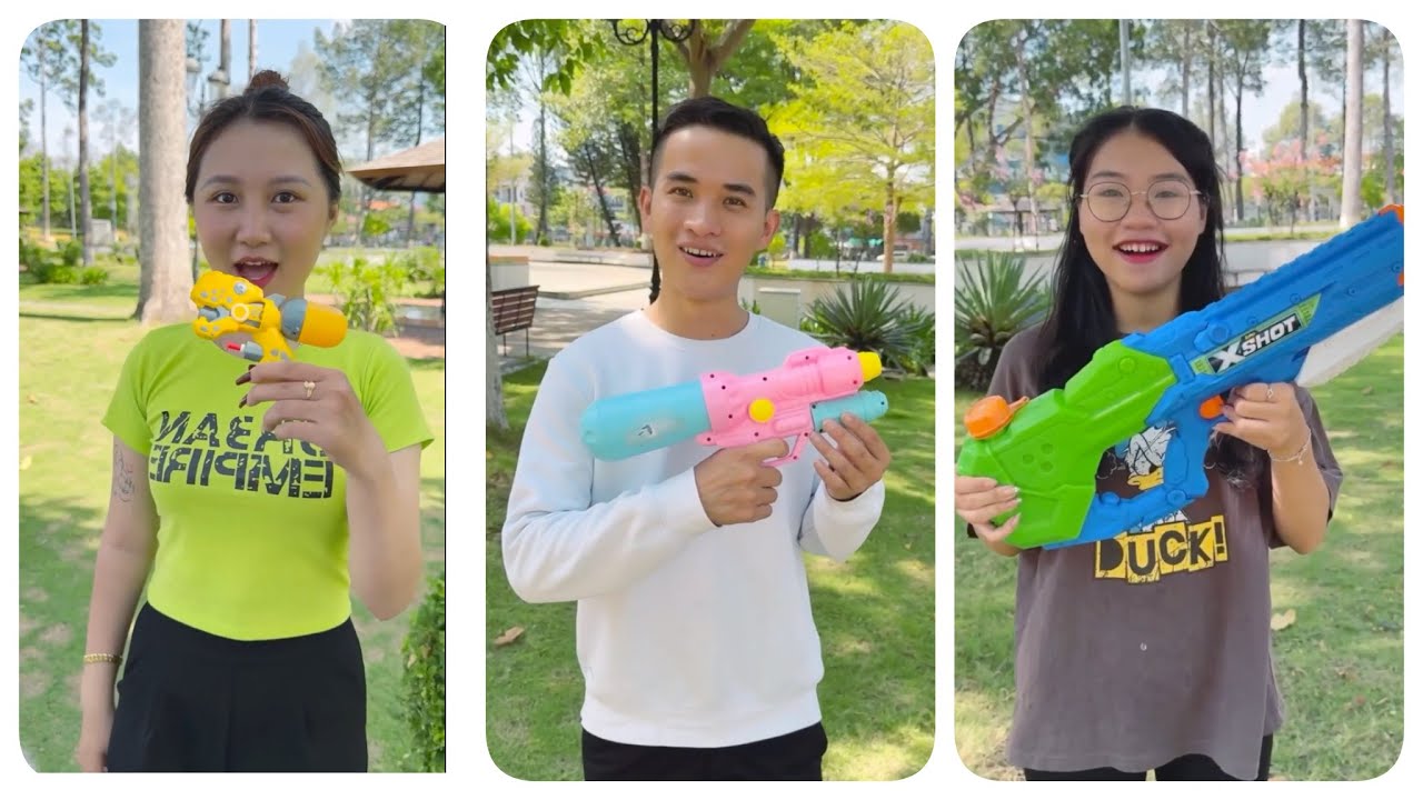 Gun Water Noob vs Pro vs Hacker - Who win? by Su Hao 