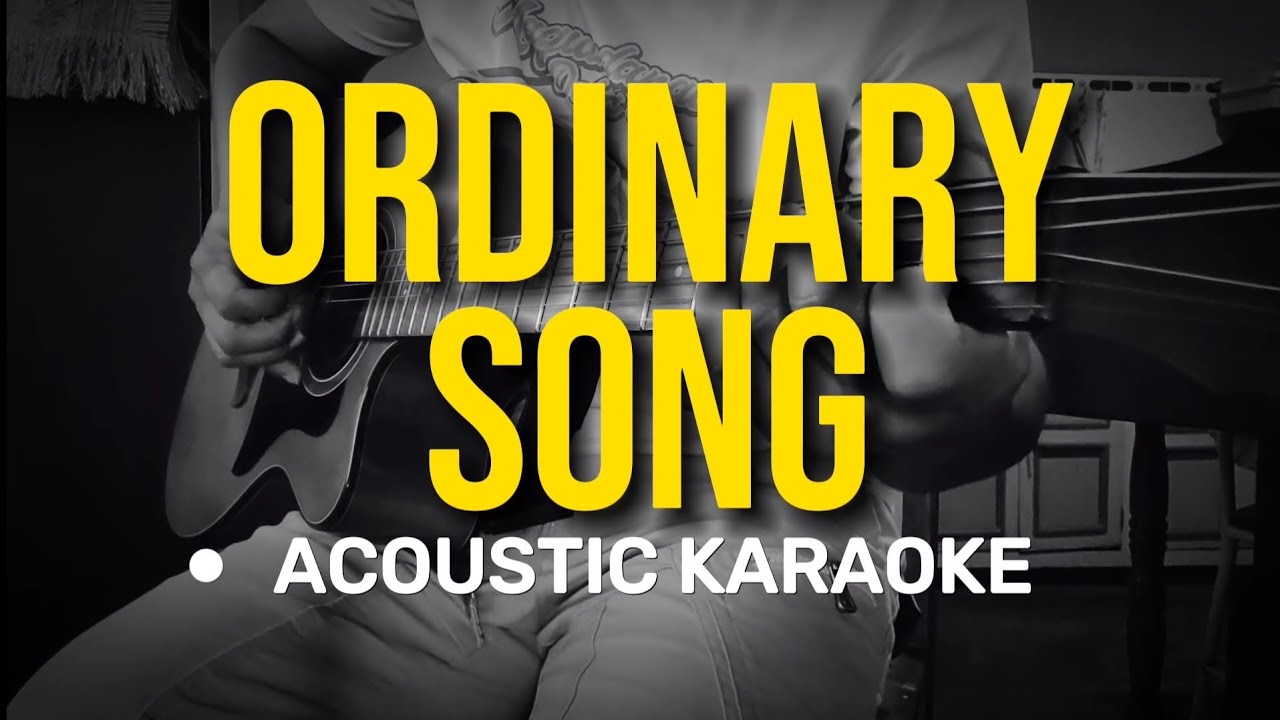 ⁣Ordinary Song - Marc Velasco (Acoustic Karaoke)
