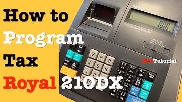 How to Program Tax on Royal 210DX Model Register | NexTutorial
