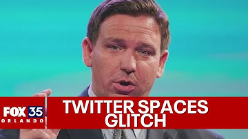 DeSantis Twitter Spaces announcement glitch