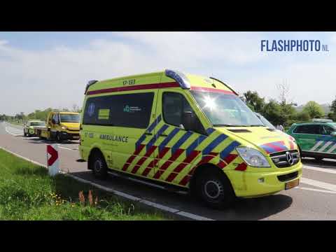 Zes gewonden bij ongeval met beknelling - N218 Schrijversdijk Brielle