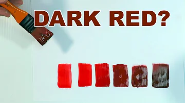 How To Make Dark Red Paint and Burnt Umber Colour Easy ! Using Acrylic Paints