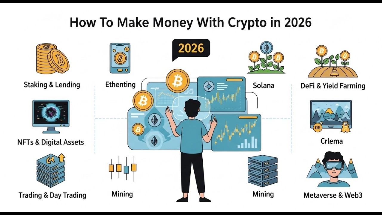 How To Make Money With Crypto in 2026 (5 Smart Strategies #crypto # ...