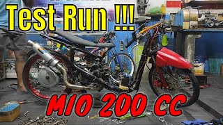 Test Run Yamaha Mio 200 CC  II  @DYCHORACING