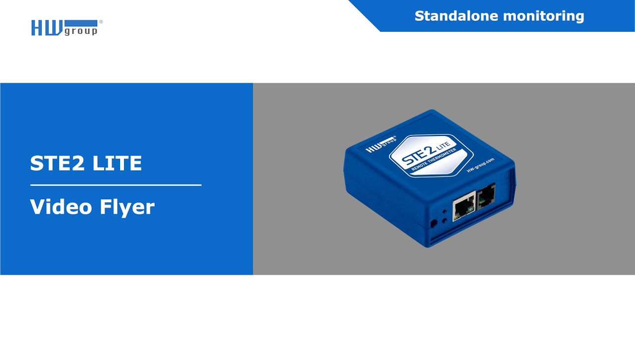 STE2 R2: LAN and WiFi thermometer for remote monitoring