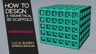 How to design a 3D Scaffold for Bioprinting with Rhinoceros + Meshmixer software