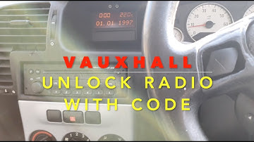 VAUXHALL RADIO ONTGRENDELING MET CODE SIEMENS CR500