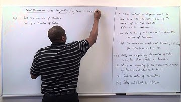 Another Word Problem on Linear Inequality - Part 1