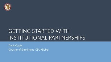 COBRT: Getting Started with Institutional Partnerships