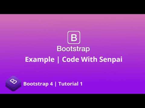 How to link bootstrap 4 to HTML | Tutorial 1 | Web Development | Code ...