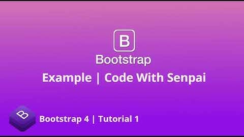 How to link bootstrap 4 to HTML | Tutorial 1 | Web Development | Code With Senpai | 2020