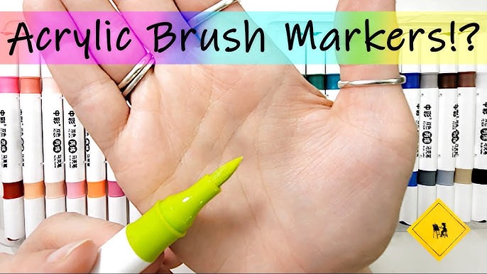 Better Than Posca Pens??? 🤔 Arrtx Acrylic Marker Set Review - No Pump Paint  Pens 