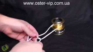 Как привязать леску или плетеный шнур к шпуле катушки
