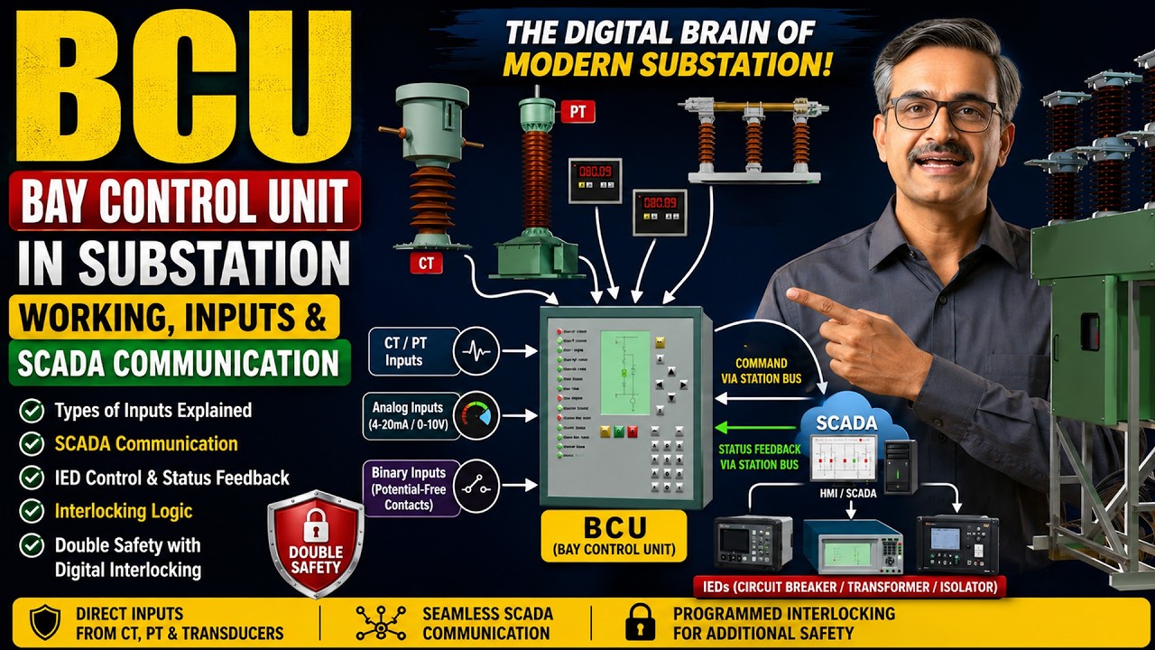 Bay Control Unit (BCU) in Substation | Complete Working Explained - YouTube