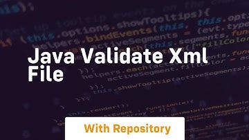 java validate xml file