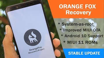Orange Fox Recovery 🦊 New Update [R-10.1] MIUI 11 Support Improved | All Bugs Fixed