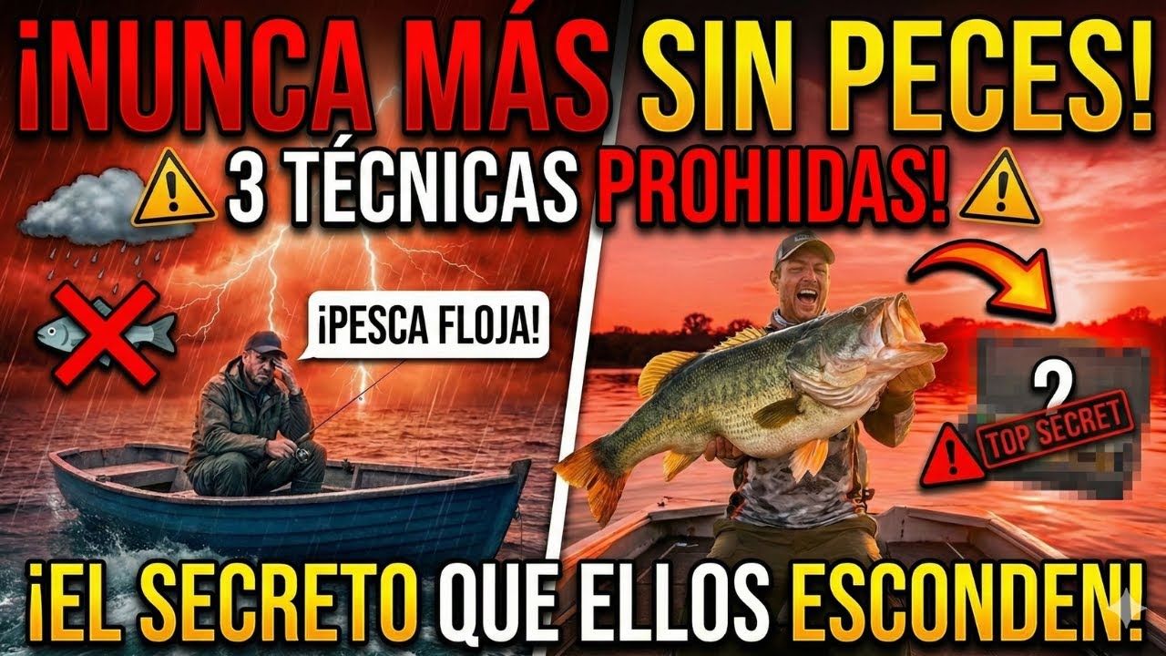 Nunca vuelvas sin pescado: 3 técnicas que acaban con la “pesca floja”