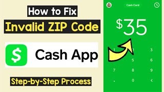 Invalid Zip Code Cash App not working | Fixing Cash App Invalid ZIP Error | Cash App Debit Card Zip