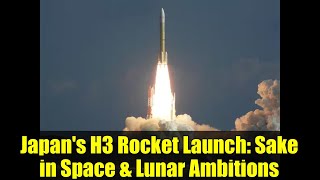 Japan's H3 Rocket Launch: Sake in Space & Lunar Ambitions | JAXA's HTV-X Mission to ISS