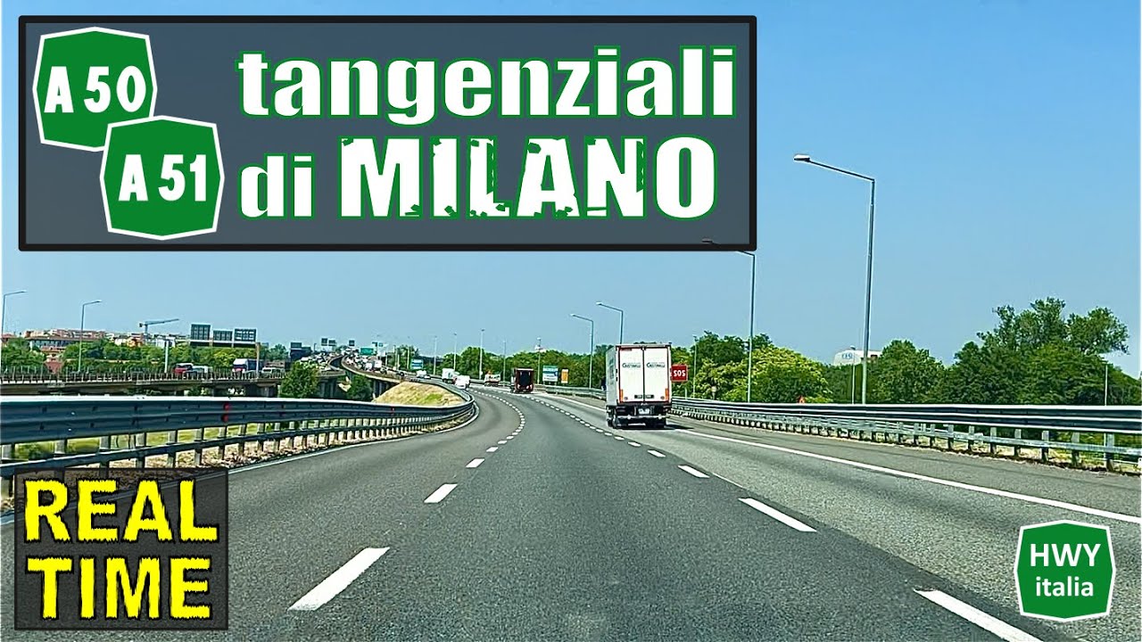 Tangenziali di MILANO A50 Ovest A51 Est REAL TIME YouTube