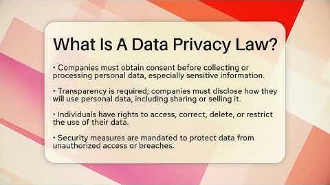 What Is A Data Privacy Law? - Everyday-Networking