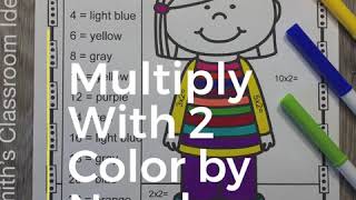 Color By Number Multiply With 2