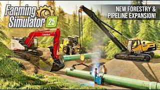 We Built a MULTIPLAYER CRUDE OIL PIPELINE!  FS25