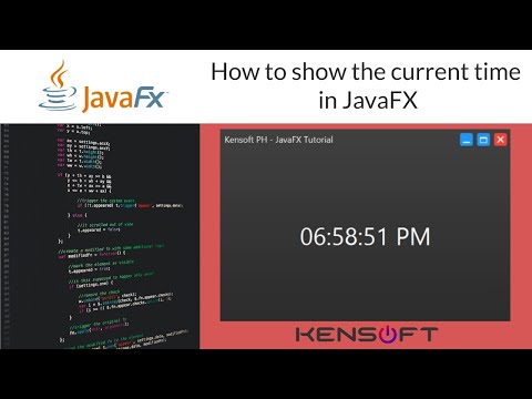 JavaFX Tutorial: Show current time in Java application