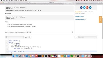 小Q刷Leetcode第41期 567