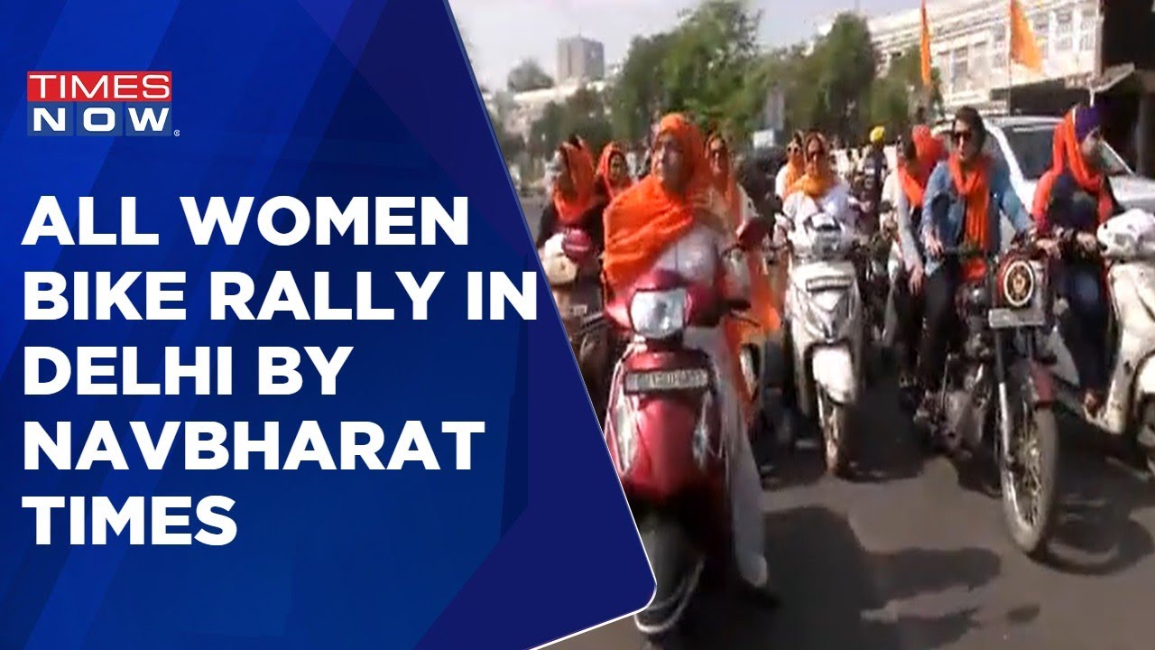 Navbharat Times Hosts 10th Edition Of All Women Bike Rally In Delhi