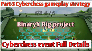 part-3 Cyberchess gameplay strategy || BinaryX Big project || Crypto loot Today @MindfulLessons_xyz