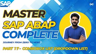 MASTER SAP ABAP - COMBO LIST (DROPDOWN LIST) - Part 17 (URDU / HINDI)