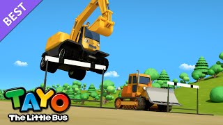 Strong Heavy Vehicle Race | Tayo Best Song | Heavy Construction Equipment Song | Tayo The Little Bus