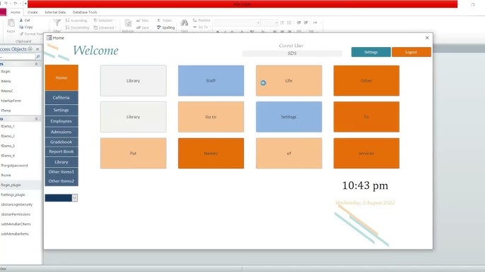 Free MS Access Template with Login Form and Settings 01 - YouTube lending-library-database-template-lending-management-software
