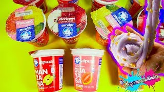 DON'T choose the wrong Yogurt to make Slime   Supermanualidades