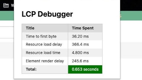 Debug LCP in webpage with this lightweight chrome extension - LCP Debugger