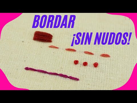 TRUCO DE BORDADO A MANO SIN NUDOS | HAND EMBROIDERY EASY HACK