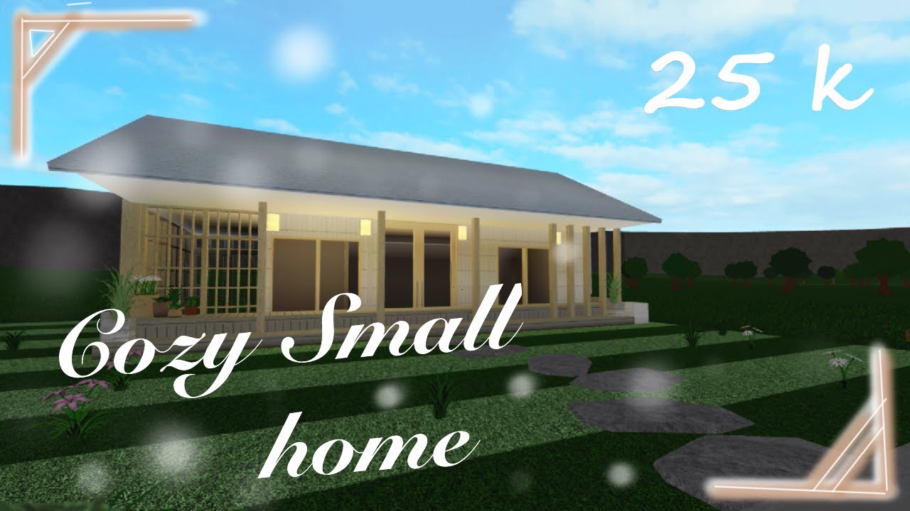 Cozy small home Bloxburg speedbuild part 1 - YouTube