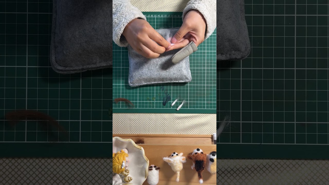 Siamese felt cat DIY kit  